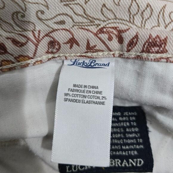 Lucky Brand Charlie Skinny Women 6/28 Harvest Patchwork Stretch Denim Jeans - Picture 9 of 16